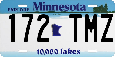 MN license plate 172TMZ