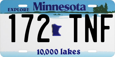 MN license plate 172TNF