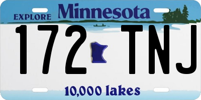 MN license plate 172TNJ