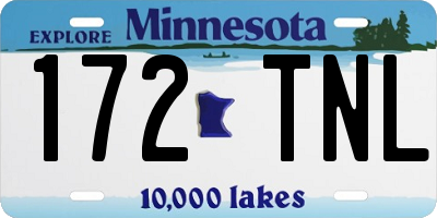 MN license plate 172TNL
