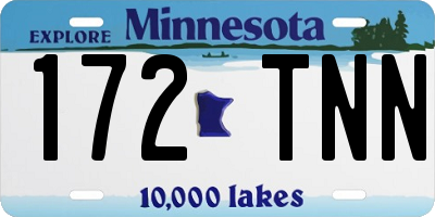 MN license plate 172TNN