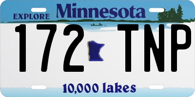 MN license plate 172TNP