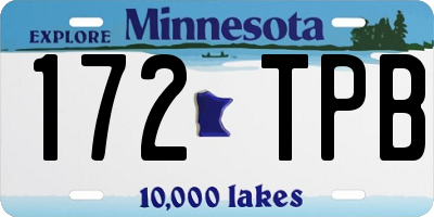 MN license plate 172TPB