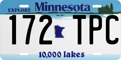 MN license plate 172TPC