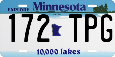 MN license plate 172TPG