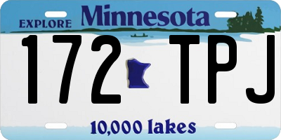 MN license plate 172TPJ