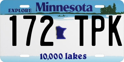MN license plate 172TPK