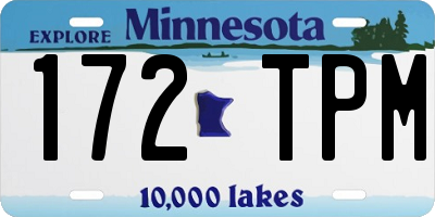 MN license plate 172TPM