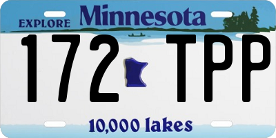 MN license plate 172TPP