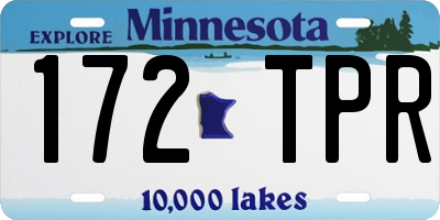 MN license plate 172TPR