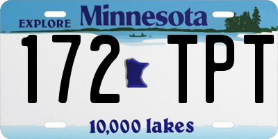MN license plate 172TPT