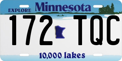 MN license plate 172TQC