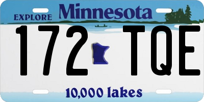 MN license plate 172TQE