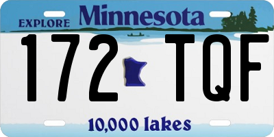 MN license plate 172TQF