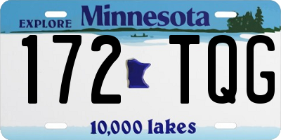 MN license plate 172TQG