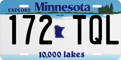 MN license plate 172TQL