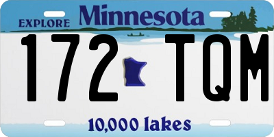 MN license plate 172TQM
