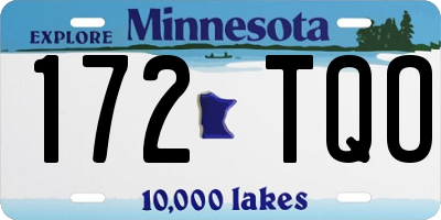MN license plate 172TQO