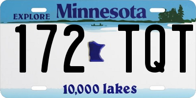 MN license plate 172TQT