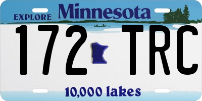 MN license plate 172TRC