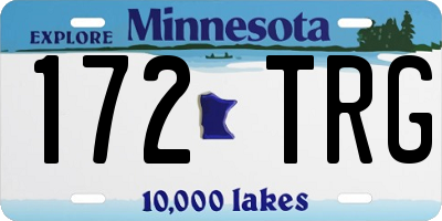 MN license plate 172TRG