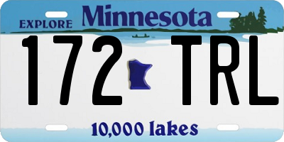 MN license plate 172TRL