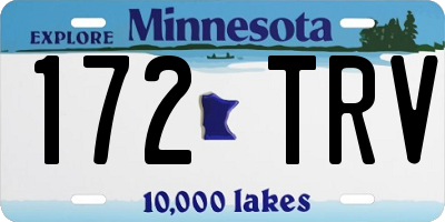 MN license plate 172TRV