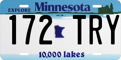 MN license plate 172TRY