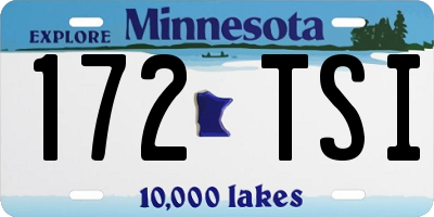 MN license plate 172TSI