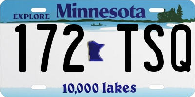 MN license plate 172TSQ