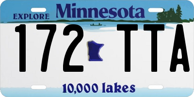 MN license plate 172TTA