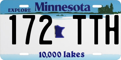 MN license plate 172TTH
