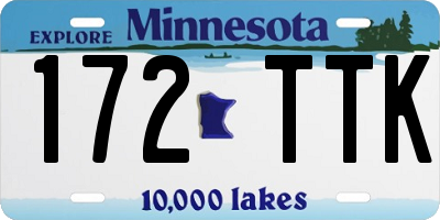 MN license plate 172TTK