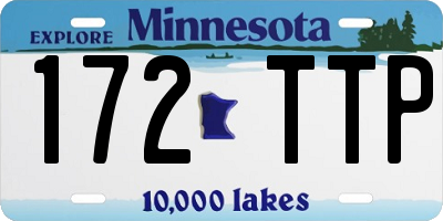MN license plate 172TTP