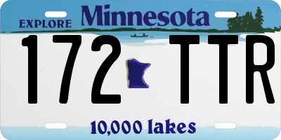 MN license plate 172TTR