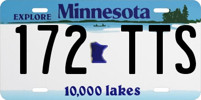 MN license plate 172TTS