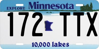 MN license plate 172TTX