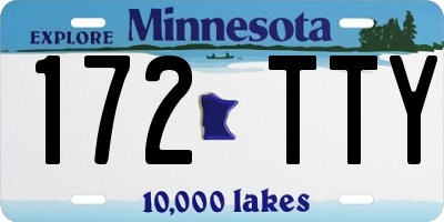 MN license plate 172TTY