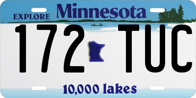 MN license plate 172TUC