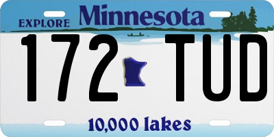 MN license plate 172TUD