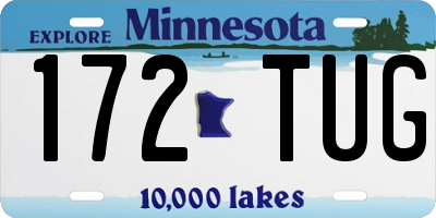 MN license plate 172TUG