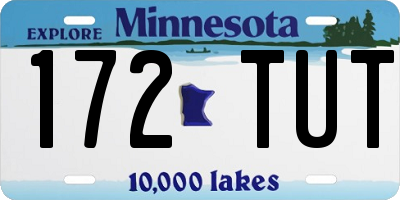 MN license plate 172TUT