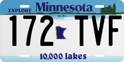 MN license plate 172TVF