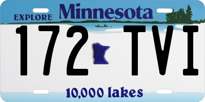 MN license plate 172TVI
