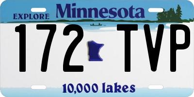 MN license plate 172TVP