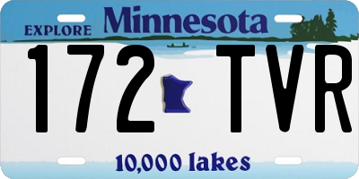 MN license plate 172TVR