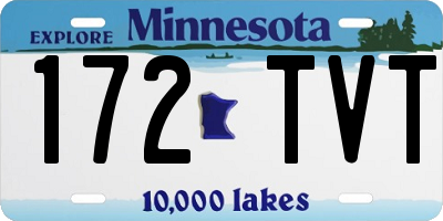 MN license plate 172TVT