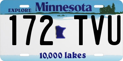 MN license plate 172TVU