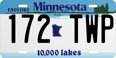 MN license plate 172TWP