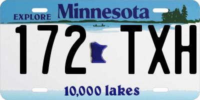 MN license plate 172TXH